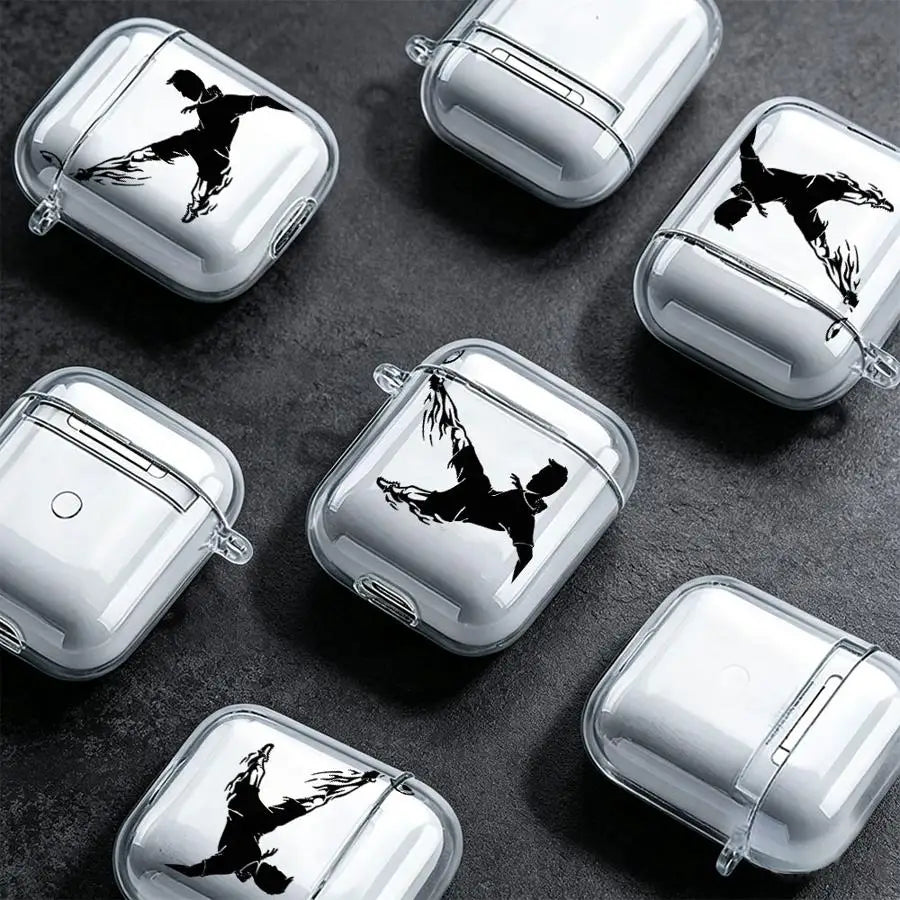 Football Silhouette Clear AirPods Pro 3 Case | Protective Cover & Clip