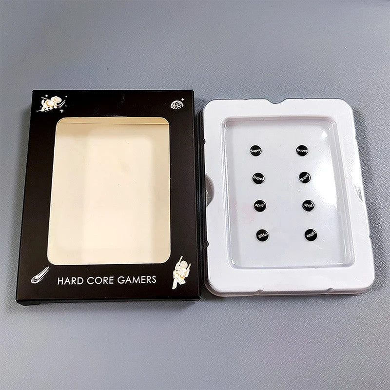 Hardcore Gamers glass mouse skates packaging box and inner tray